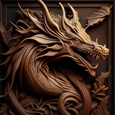 3D model dragon (STL)